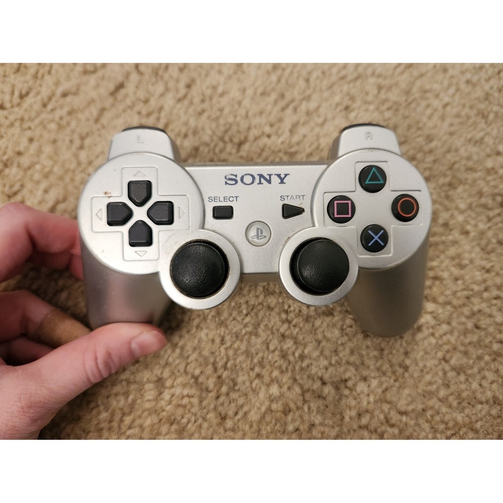 Satin Silver Sony PlayStation 3 DualShock 3 Wireless Controller